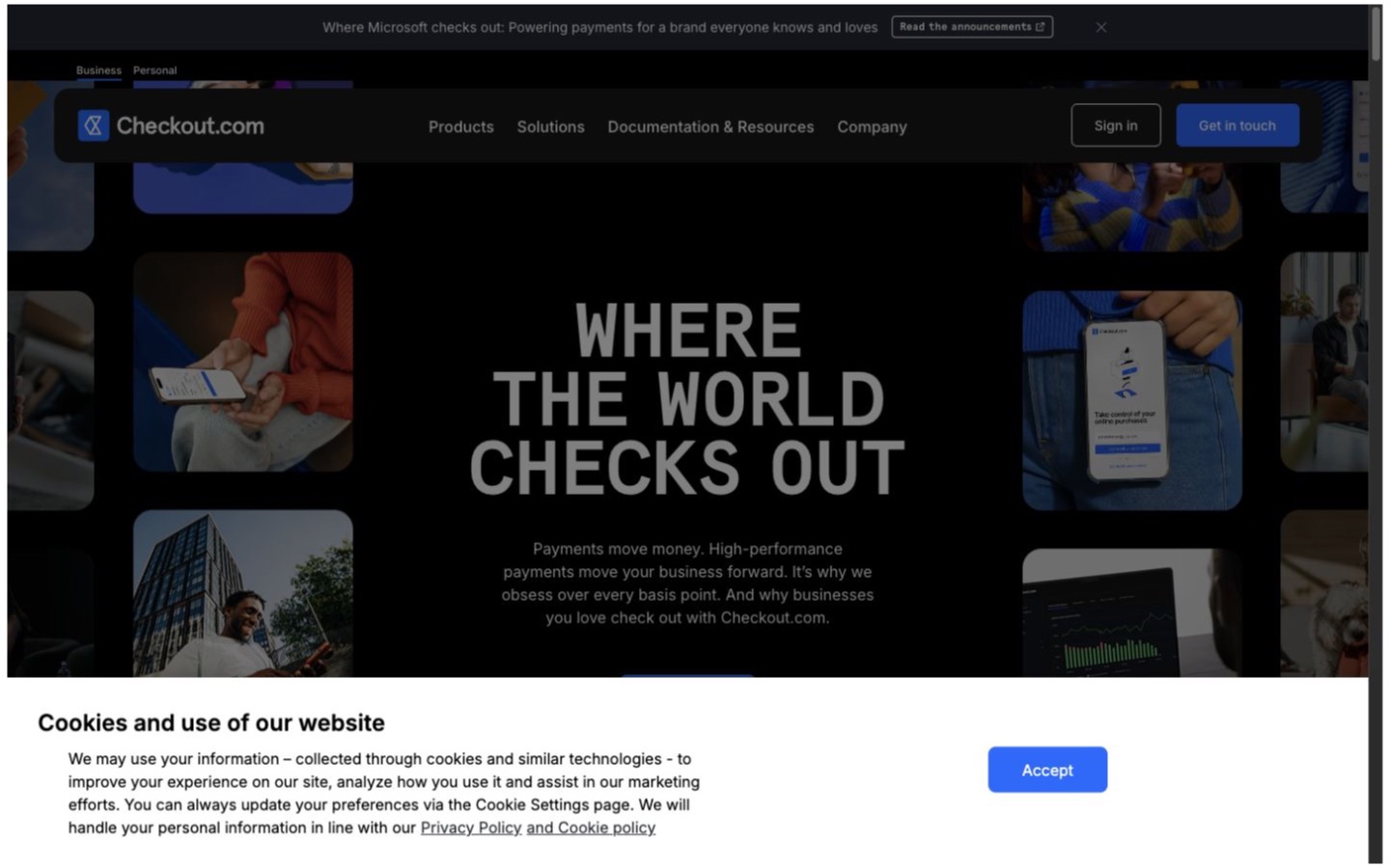 Checkout.com website screenshot