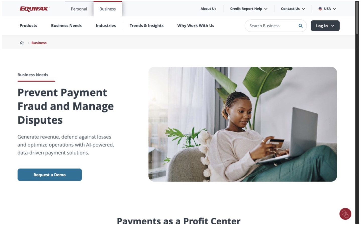 Kount by Equifax website screenshot