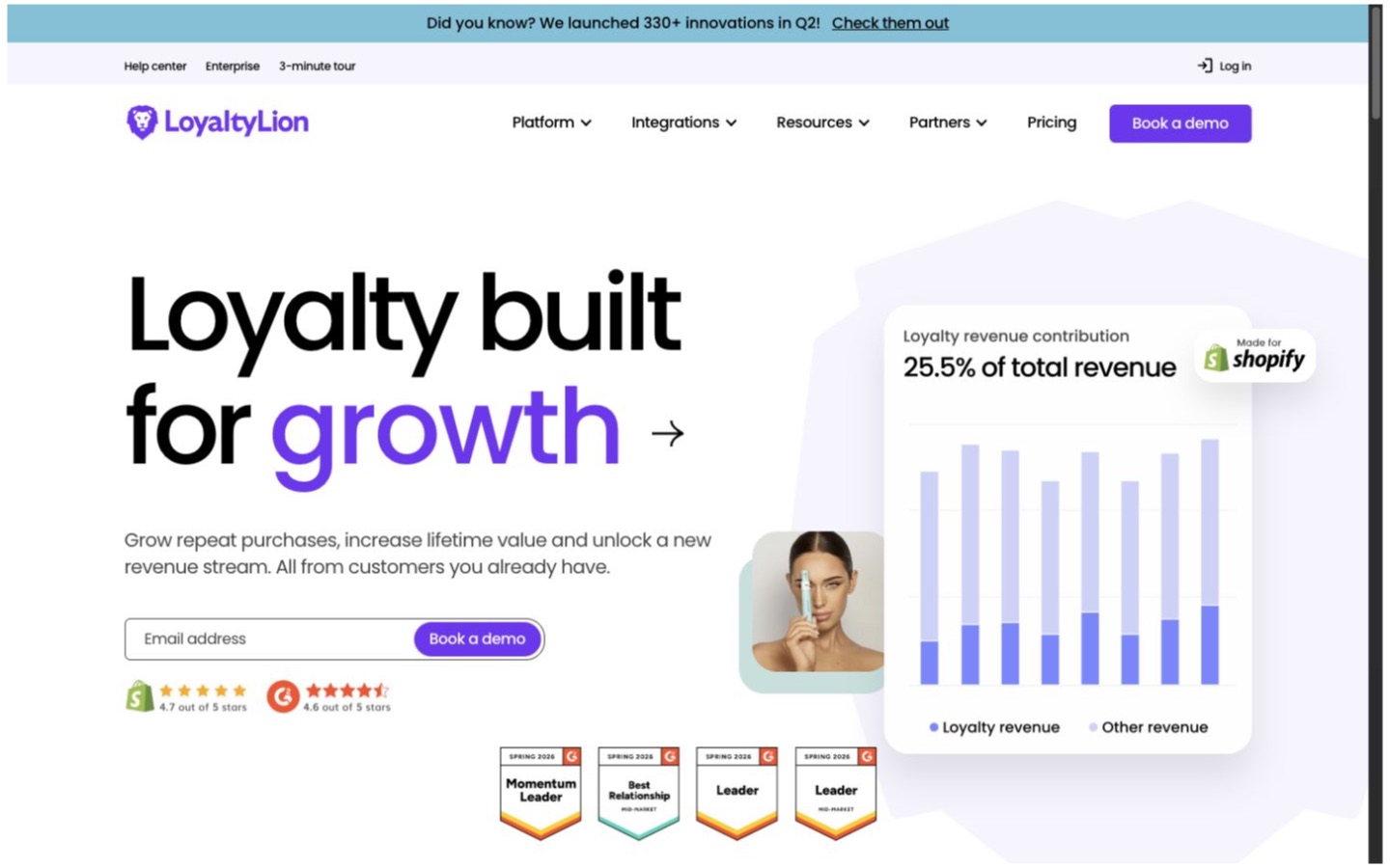 LoyaltyLion website screenshot