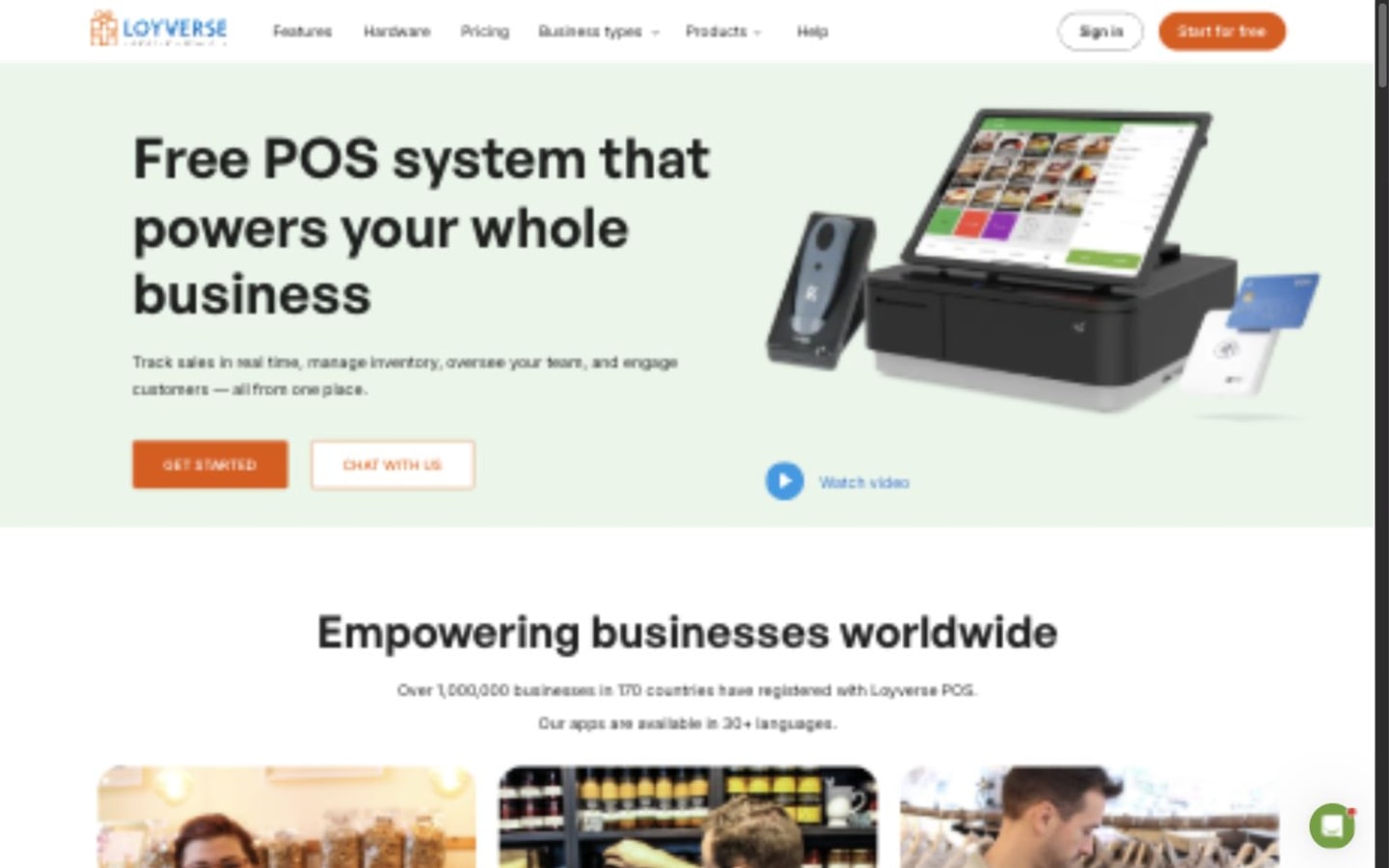 Loyverse POS website screenshot