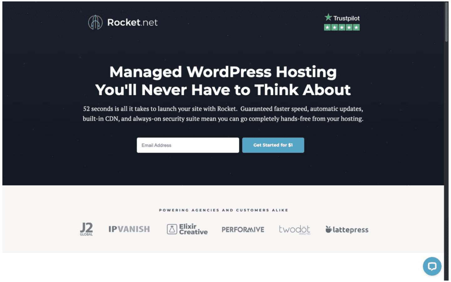 Rocket.net website screenshot