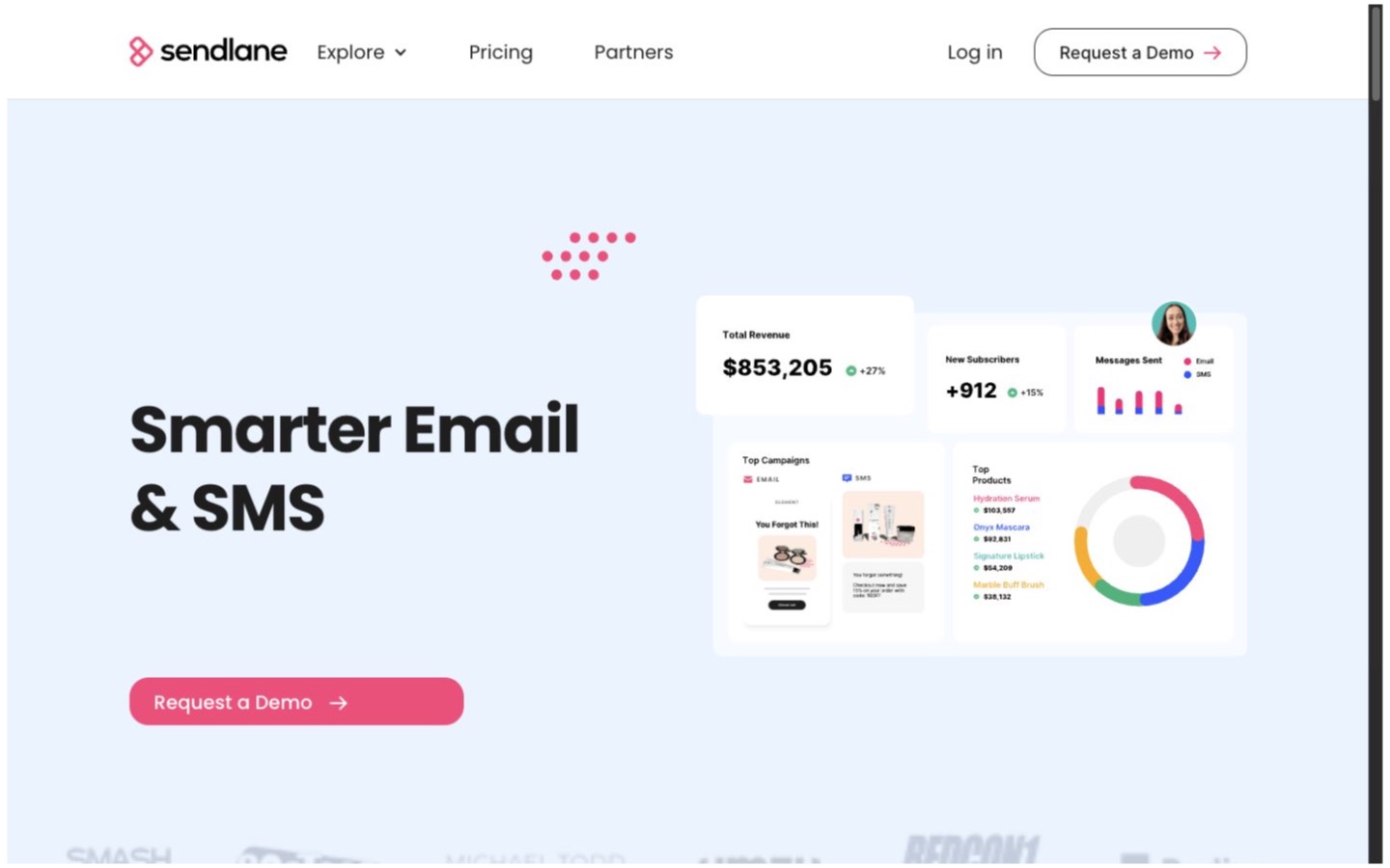 Sendlane website screenshot