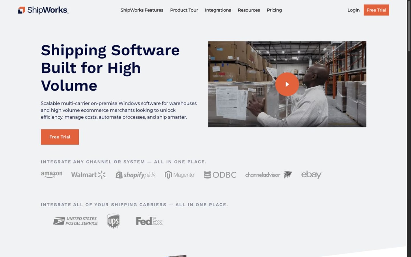 ShipWorks website screenshot