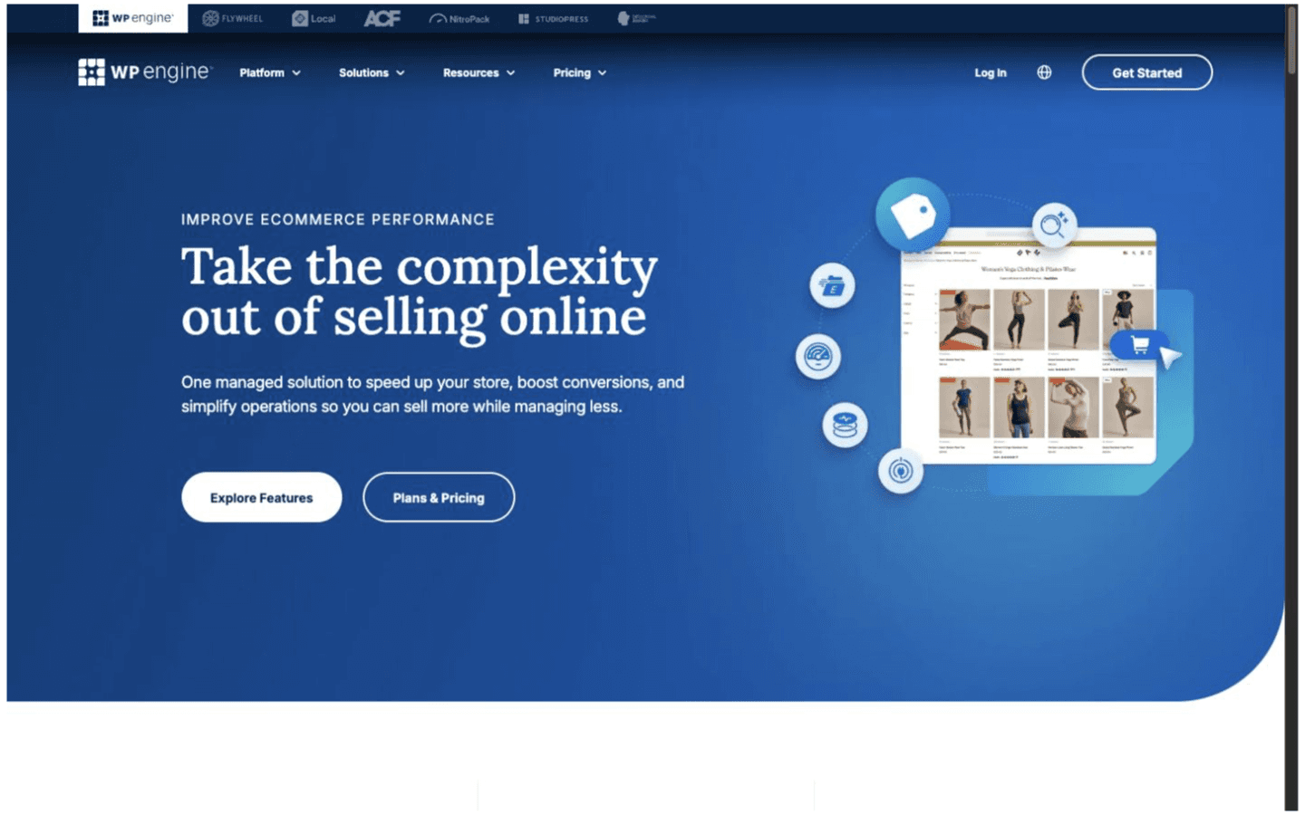 WP Engine website screenshot