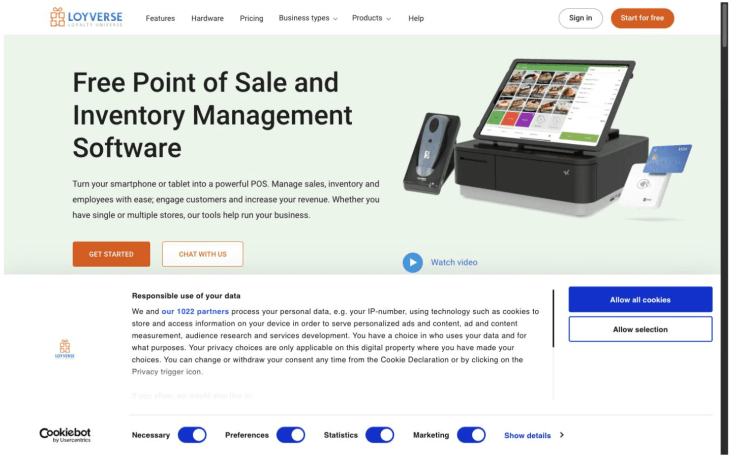 Loyverse POS website screenshot
