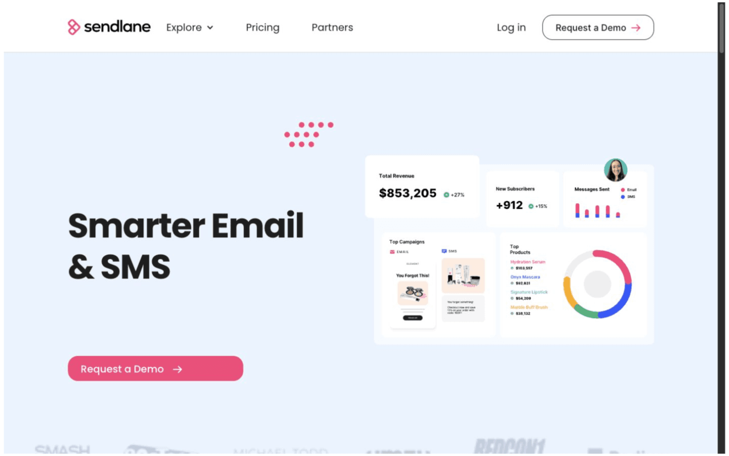 Sendlane website screenshot
