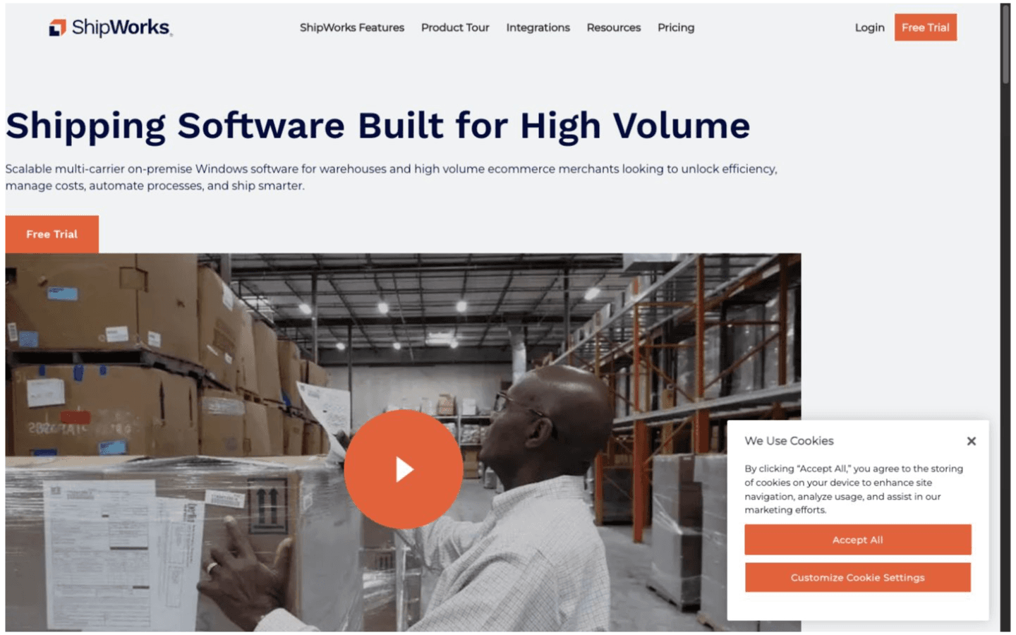 ShipWorks website screenshot